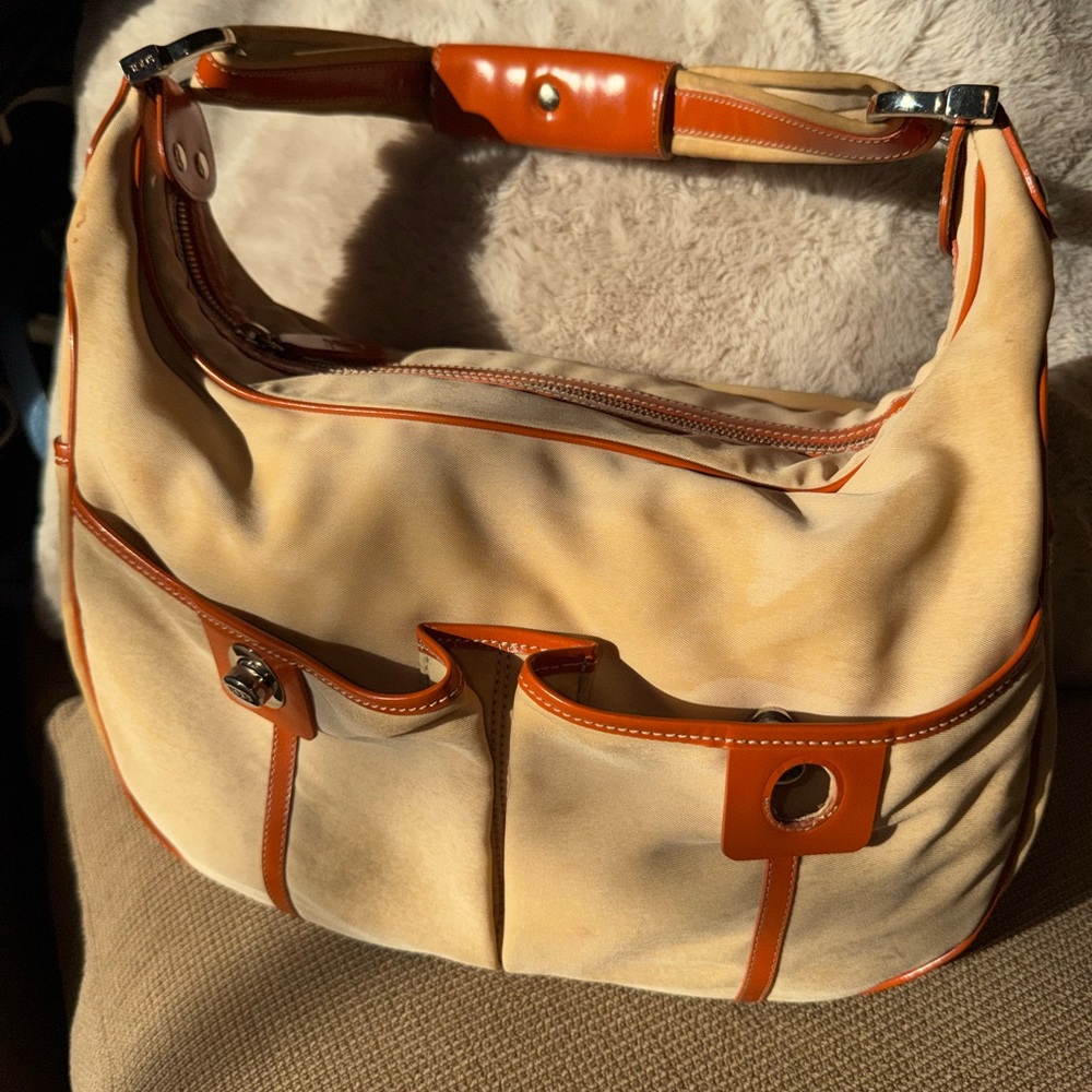 Tod's Cream & Tan Hobo Bag-OFFER 25%OFF